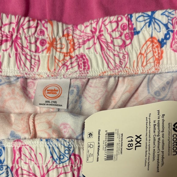 Wonder Nation - 2 pk Girl’s  Athletic Shorts (size xxl/18) - Picture 3 of 3